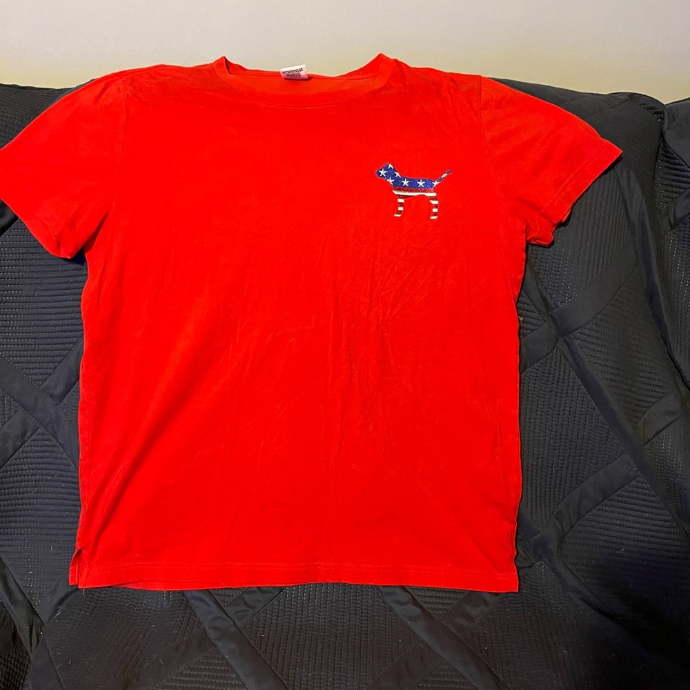 EUC PINK PATRIOTIC VS TSHIRT SIZE LARGE - Picture 3 of 5